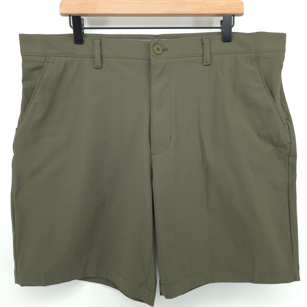 FLX Mens Shorts Performance Golf 40 Olive Green Activewear